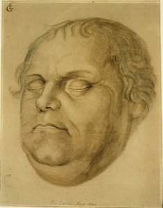 Retrato póstumo, Martín Lutero, 1546 de Lucas Fortenagl